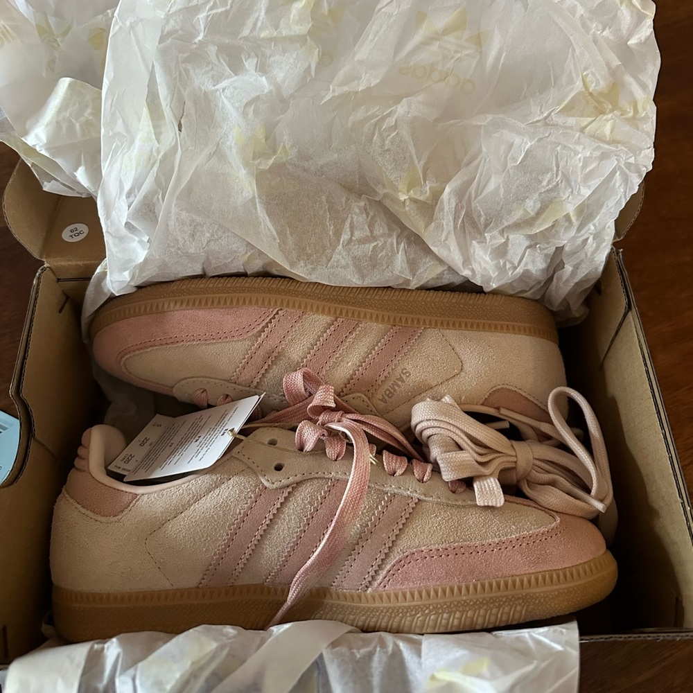 Adidas Women's Original Samba Sneakers - Pink - Picture 4 of 5